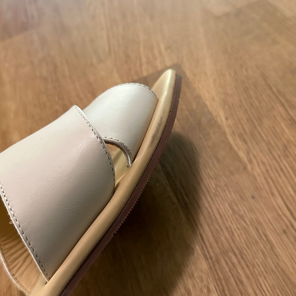 Nisolo 10 Leather All Day Cross Strap Sling Back Sandals in Bone - Picture 13 of 14